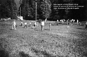 COLO JEUNE FRANCE 1956 grand jeu au vallon de Perquelin